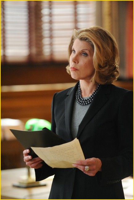 Diane Lockhart (Christine Baranski) au tribunal