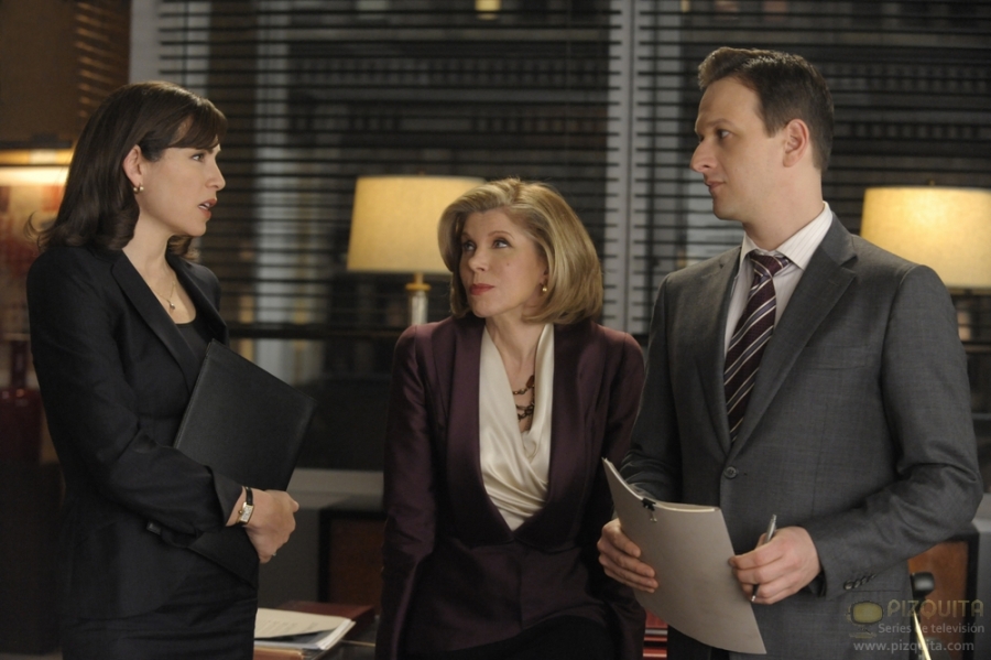Alicia, Diane et Will discutent dans le bureau de Diane